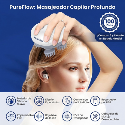 Masajeador Capilar PureFlow